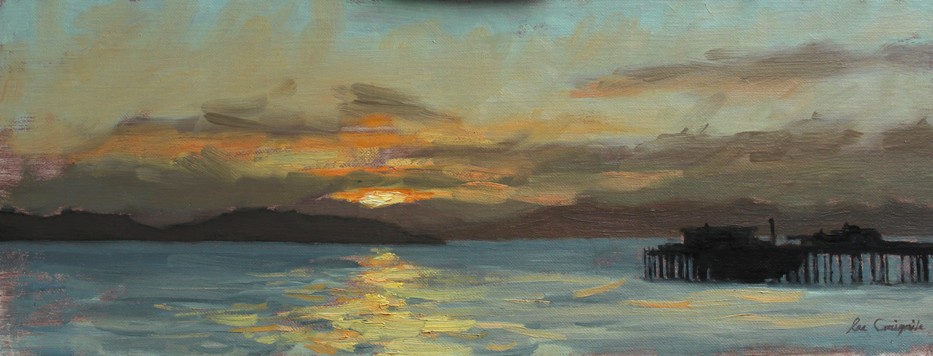 'Sunset over Bute' by artist Lee Craigmile